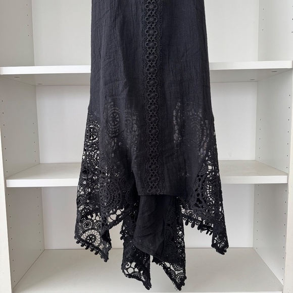 REVOLVE ALE BY ALESANDRA Gauze Lace Dress in Black Sands - Picture 6 of 8